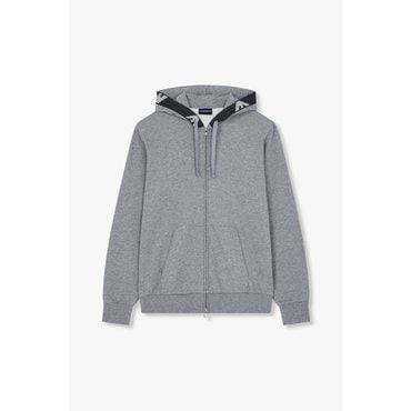 EMPORIO ARMANI 남성 빅 이글 라인 라운지 후드 집업 (0815138006)