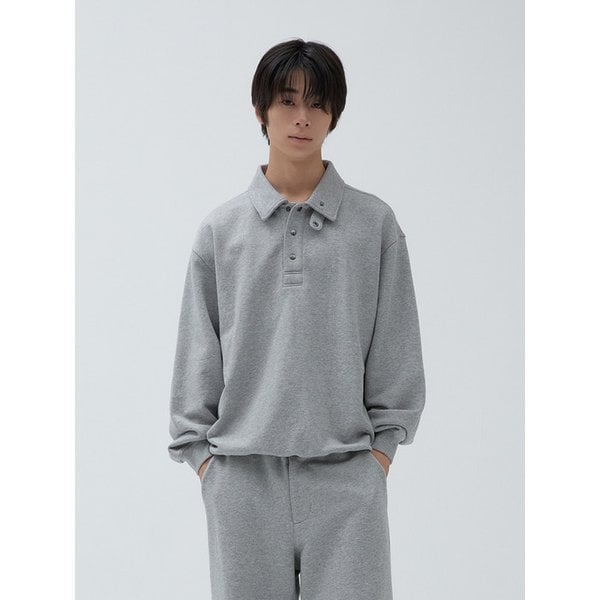 워케이션 스웻 맨투맨 Melange Gray