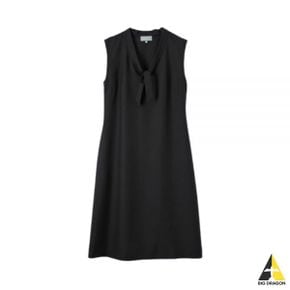 24 V NECK DRESS - BLACK (WODR0502S24LCE BLK) (브이넥 드레스)