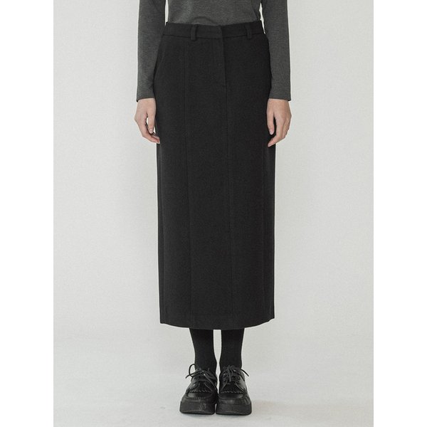 P3266 H라인 스커트_Black