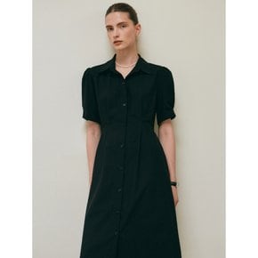 PUFF SLEEVE SHIRT OPS_BLACK