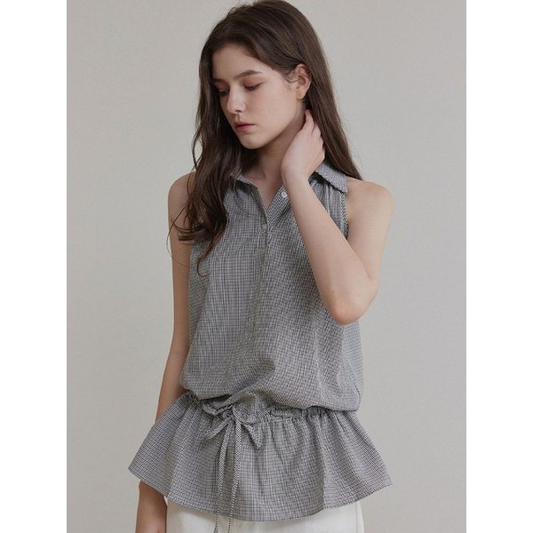 엠킨 카라 플레어 블라우스