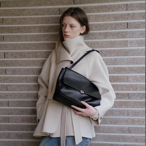 Leather front lock bag [TIWT04AH07]_Black