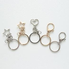 /갓샵 키링 열쇠고리 공예 부자재 DIY 재료 (골드기본)
