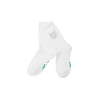 왁 Women Crystal WAACKY Socks_WGLCX24117WHX