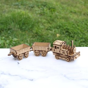 3D나무퍼즐 증기기관차 기차 모형 만들기 수업 놀이키트 장난감 집콕놀이 취미