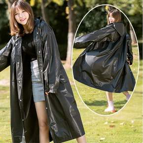 다회용 레인코트 비옷 블랙