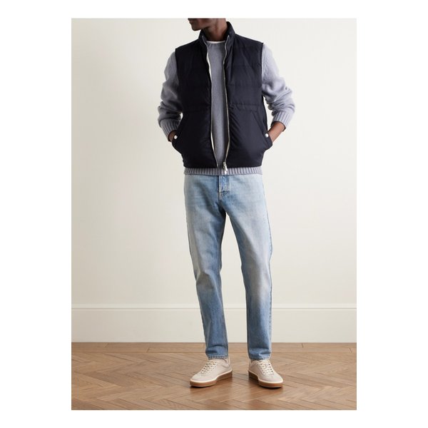 퀼팅 울 다운 질레 블루 46376663162880327