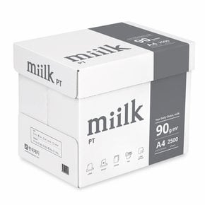 밀크 A4용지 90g 1박스(2500매) Miilk PT