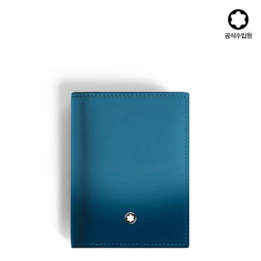 몽블랑 [공식][SSG 단독] 마이스터스튁 스푸마토 4cc 카드/명함 지갑 스모키 블루 199270