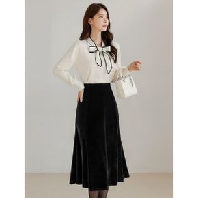 XXL까지  제오샤 인밴딩 벨벳 스커트 겨울 롱스커트 하객룩 오피스룩 모임룩 .._P412669435
