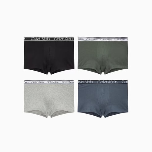 Calvin Klein Underwear 남성 24FW 코튼 스트레치 버라이어티 4PK 드로즈 (NP2427O-FIU)