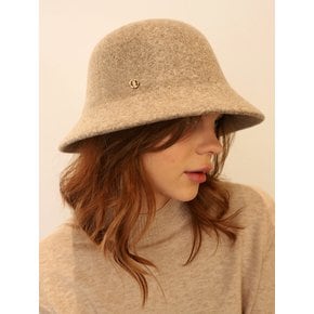 울100 베이지브라운 버킷햇 _ Wool100 Beige Brown Bucket Hat