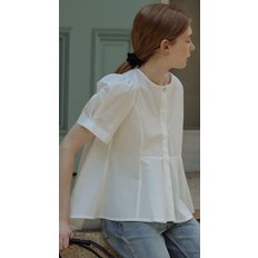 Pearl point flare blouse[6color]