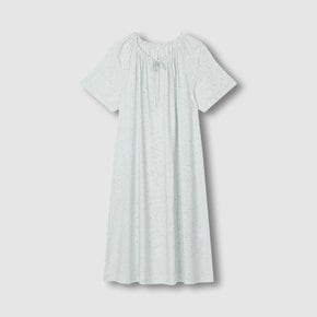 여 레이온 도트 반팔 파자마 원피스 (LIGHT YELLOW/ LIGHT MINT/ LIGHT NAVY/ LIGHT PINK)