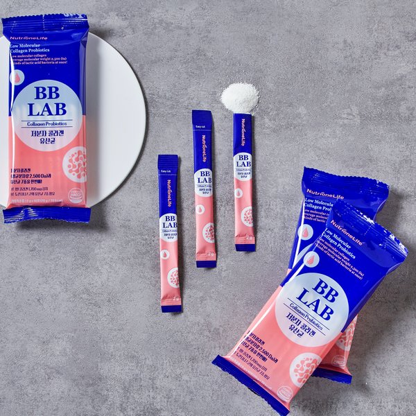 [점포택배] 비비랩 저분자콜라겐 유산균 더블기획(2입)