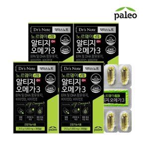 닥터스노트 노르웨이 알티지 오메가3 (1,050mg x 30캡슐) x 4개