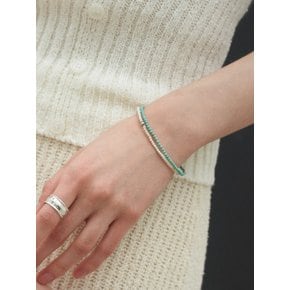 Summer Jade Bracelet (White/Turky Green)