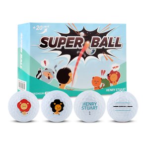 슈퍼볼 3피스 골프공 (6구) SUPER BALL