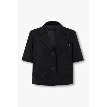 GCUT [25F/W] 하프 슬리브 크롭 싱글 자켓(7255310101)
