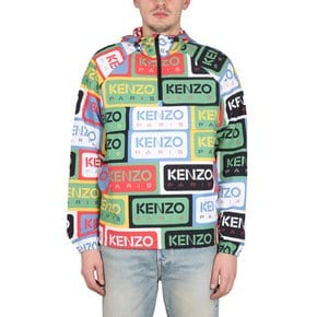 [해외배송] 23 S/S FD55BL053_9NGMU 겐조 KENZO LABELS 윈드브레이커 자켓 B0040203786