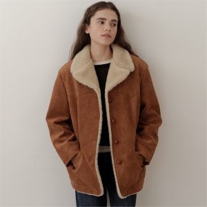 blank03 [블랭크03] suede western half coat (brown)