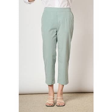 BCBG 백 밴딩 스트레이트 팬츠 (B4F7P371)