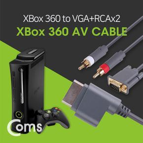 Coms 게임기 AV 케이블 XBox to VGA XBox360용 1.8M
