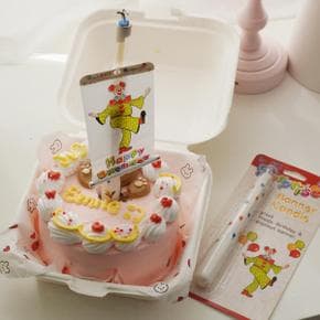 아트박스/갓샵 깜짝 팡! 펼쳐지는 삐에로 특이한 생일초 케이크 초