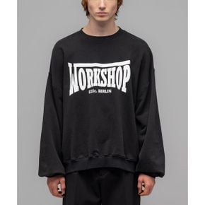 (M) 빅터 버블 크루넥 페이디드 블랙 VICTOR BUBBLE CREWNECK FADED BLACK