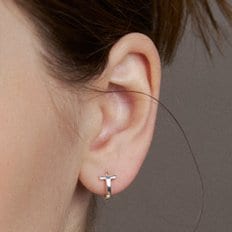 [sv925] T-line one-touch earring