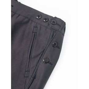 Side button b.d.u pants (aubergine)