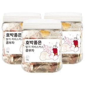 호박품은 딸기 히비스커스 콤부차 삼각티백 1.5g x 100티백 3통