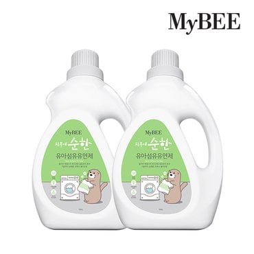 마이비 피부에순한 유아유연제 용기 1500ml 2개