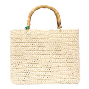 [치카] Handbag LUNAIVORY White