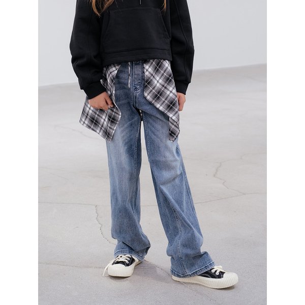 일자핏 데님 팬츠