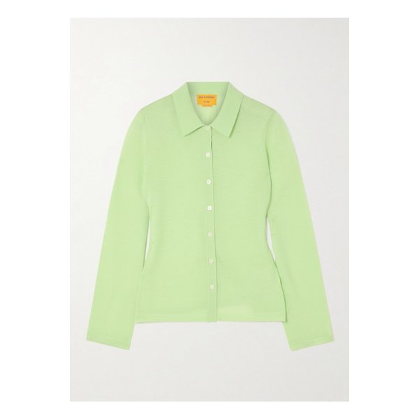 게스트인레지던스 엘르 캐시미어 가디건 라이트 그린 1647597357368343