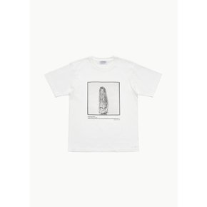 포엣 밋 덥와이즈 24SS ARI ZULU DRESS DREAD PHOTO T-SHIRT IN WHITE