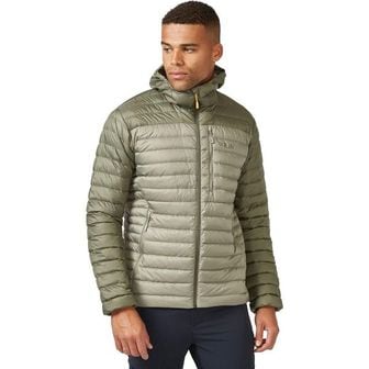  독일 랩 남자 경량패딩 자켓 RAB Microlight Alpine Mens Down Jacket Light Khaki/Stone L khak