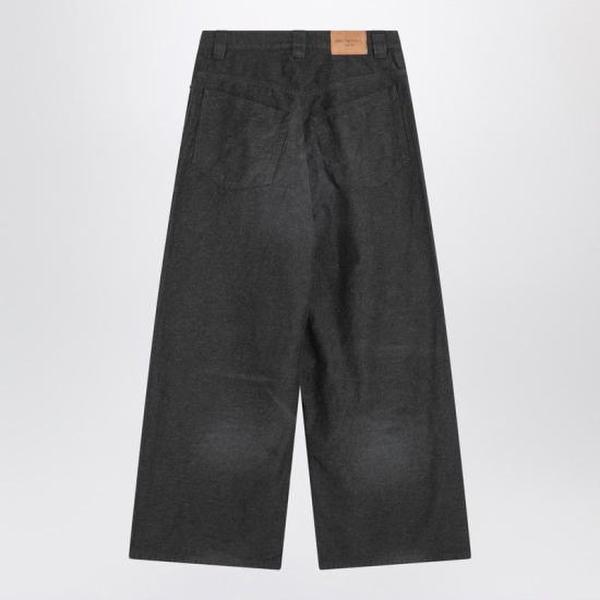 확대된 대표 발렌시아가 스트레이트 팬츠 838695TSWB31140 GREY