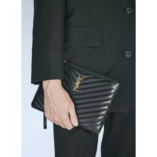 [해외배송] 24 F/W 생로랑 모노그램 MATELASSE 파우치 379039 CWU01 1000 B0110815664