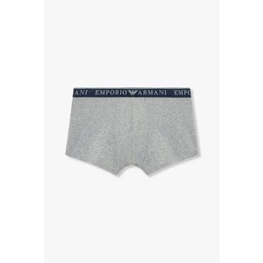 EMPORIO ARMANI 남성 엠보 로고 밴딩 코튼 드로즈(0814312062)