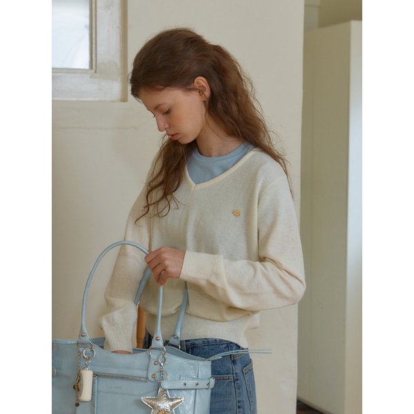 ANC SHERBET V-NECK KNIT_IVORY