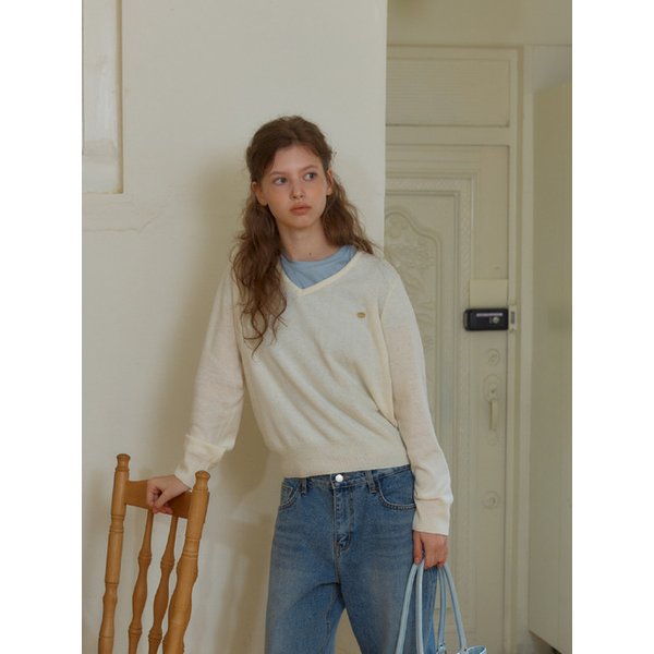 ANC SHERBET V-NECK KNIT_IVORY