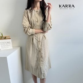 KARRA 바스락핀턱버튼원피스_KB3SOP059Q