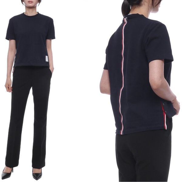 [부산점] 26SS 여성 센터백 스트라이프 반팔티셔츠 (FJS013A 00050 415 26S)