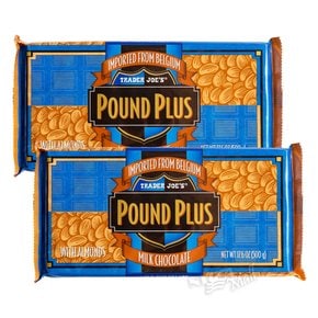 [1+1]트레이더조 파운드플러스 밀크 초콜릿바 아몬드 500g TRADER JOE`S POUND PLUS MILK CHOCOL