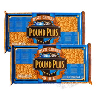  [1+1]트레이더조 파운드플러스 밀크 초콜릿바 아몬드 500g TRADER JOE`S POUND PLUS MILK CHOCOL