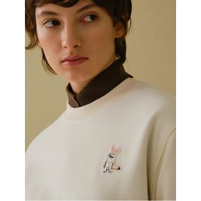 FENNEC FOX WAPPEN SWEATSHIRTS 0004_VANILLA CREAM