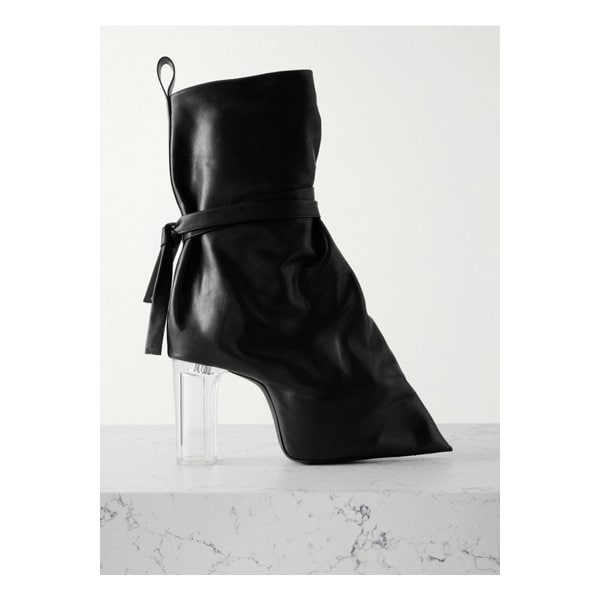 타이 타코 키스 가죽 앵클 부츠 블랙 46376663162926337